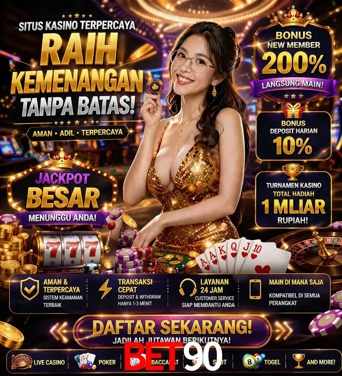 Roleta e blackjack bet90